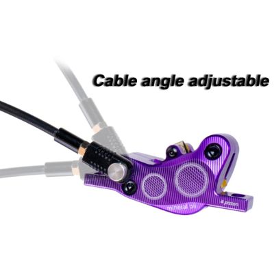 Комплект дисковых тормозов ZTTO 4-Piston Disc Brake Set фиолетовые