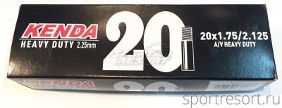 Велокамера Kenda 20x1.75-2.125 (47/57-406) A/V BMX Heavy Duty