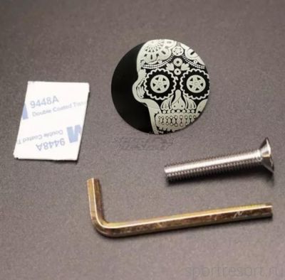 Крышка рулевой колонки CNC Full Cup Skull black