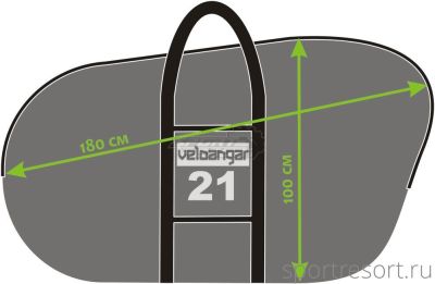 Чехол для велосипеда Veloangar №21 Черный с красными эелементами Veloangar №21
