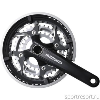 Система Shimano Deore FC-M590 9ск (48/36/26T, 175mm, черная, защита)