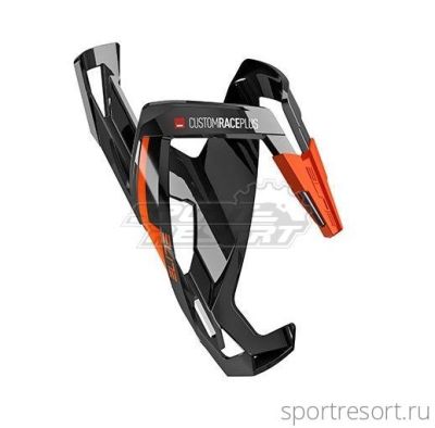 Флягодержатель Elite Custom Race Plus, черный, оранж рисунок EL0140647