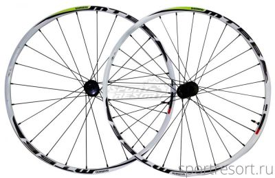 Колеса Shimano Non-Series WH-MT66 UST (F:15/R12мм E-THRU, белый) '29