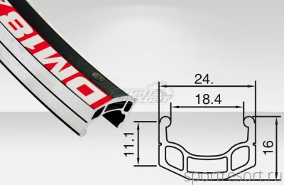 Обод Alexrims DM18 26" (559х18mm) 32H
