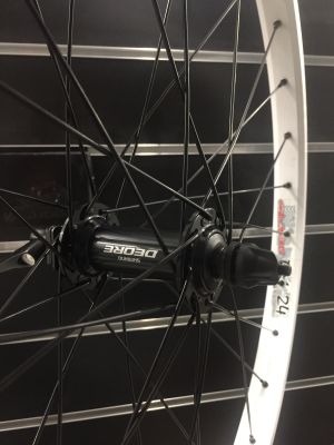 Колесо переднее Alexrims DM24/Shimano T610 White/Black '26