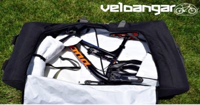Чехол кофр с колёсами Veloangar №7 Черный с серыми элементами Veloangar №7