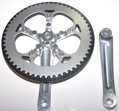 Шатуны SHUN SHING SS-8122W (56T, 170mm) Silver