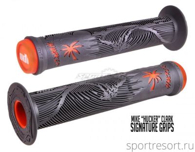 Грипсы ODI Hucker Signature Ed. Graphite/Orange