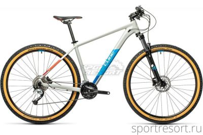 Велосипед Cube Aim SL 29" (2021) 19" серо-голубой Aim-SL-29-2021-19" grey'n'blue'n'red