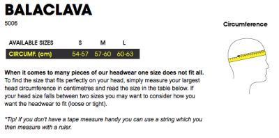Балаклава GripGrab Thermal Balaclava S (54-57) 5006
