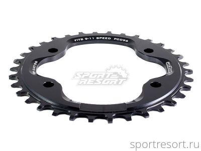 Звезда a2z Narrow-Wide BCD96 34T Black