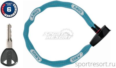 Велозамок ABUS Catena 6806K/75 цепь с ключом (светло-голубой) 825163