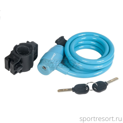 Замок 4Bike 10x1500 (ключ) синий ARV-T503-BLU-1500