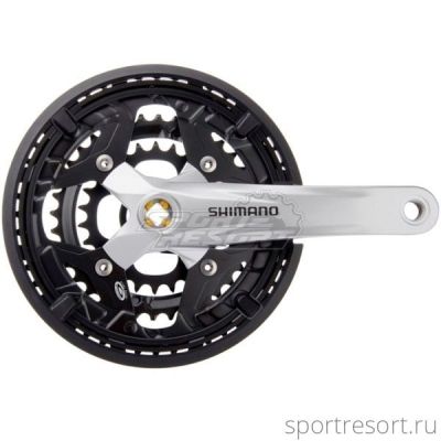 Система Shimano Acera FC-M391 9ск (Квадрат, 44/32/22T, 170mm, серая, защита)