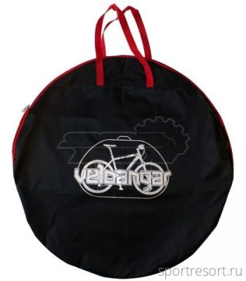 Сумка-чехол для колеса Veloangar №5 Черный с оранжевыми элементами Veloangar №5