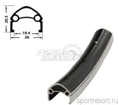 Обод HORST H35231 26" (559x19mm) 32H черный