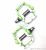 Педали RideRover 32С Anti-shock System White/Green
