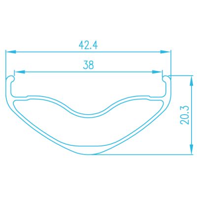 Обод Alexrims VOLAR 3.8 27.5" (584x38mm) 32H Black