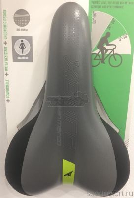 Седло Selle San Marco Milano Glamour Bianca Rigida Gray/Black