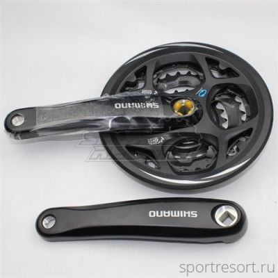 Система Shimano Altus FC-M311 7/8ск (Квадрат, 42/32/22T, 175mm, черная, защита, без упак)