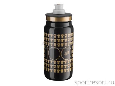 Фляга Elite Fly TOUR DE FRANCE 550 ml черно-золотая EL01604172