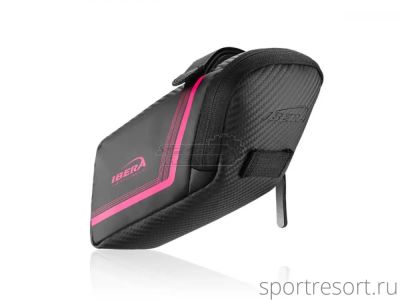Велосумка под седло IBERA IB-SB16 (M) black/pink IB-SB16M PK