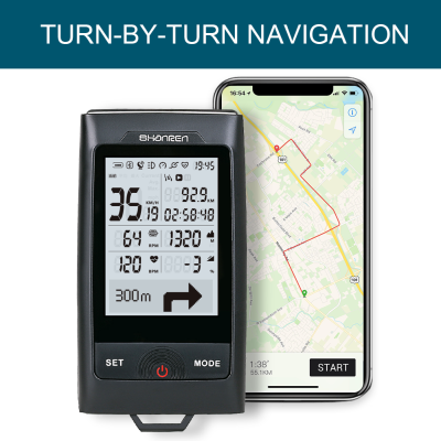 Велокомпьютер Shanren Discovery Pro Smart GPS Bike Computer + фара 260LM SR-BLC30