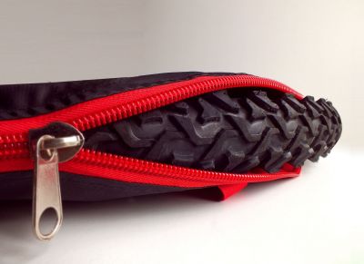 Чехлы для колёс велосипеда Veloangar №55 (пара) Черный с красным Veloangar №55