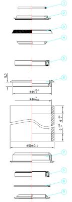 Рулевая колонка Token TK071 Arsenal (1-1/8") Black