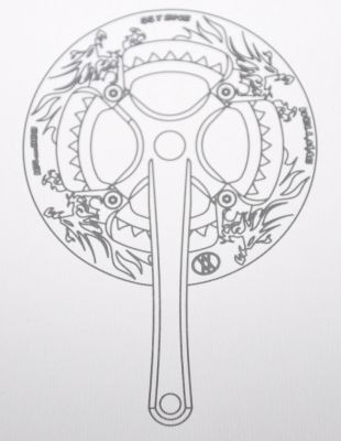 Защита передней звезды 44Т WellMag (алюминий) WA-3