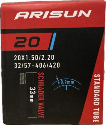 Велокамера Arisun Standart 20"x1.5/2.20 A/V-33мм