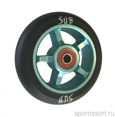 Колесо для трюкового самоката SUB ABEC9 100 мм алюминий сине-черное