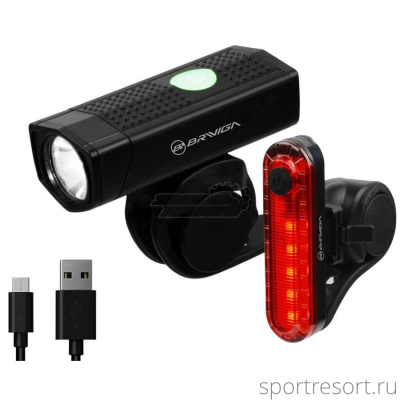 Комплект фонарей Briviga USB Bike Light Set EBL-2255A / EBL-056 (350/15 lm) EBL-2255A+EBL-056