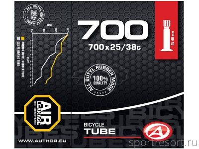 Велокамера Author 28x25/38С (25/38-622/635) A/V