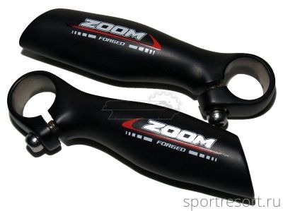 Рога на руль Zoom MT-35A Black