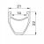 Обод Remerx ALCYON 28/29" (622x14mm) 28H Обод Remerx ALCYON 28/29" (622x14mm) 28H