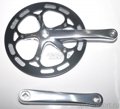 Шатуны SHUN SHING SS-8122W (53T, 175mm) Silver