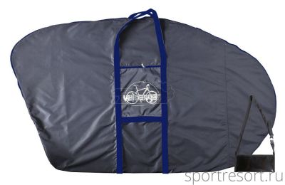 Чехол для велосипеда Veloangar №3 Серый с синими элементами V3-grey-blue