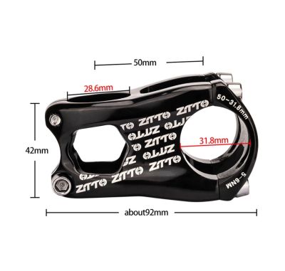 Вынос ZTTO Enduro MTB (1-1/8, 31.8, 50mm, 0°) black