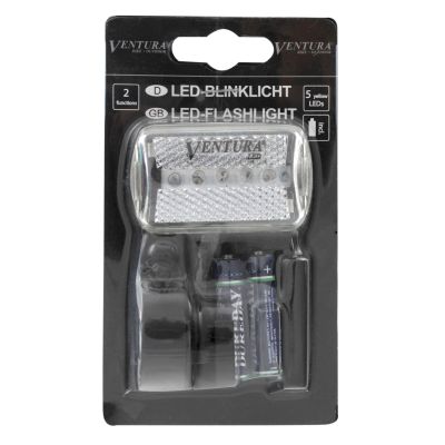 Велофонарь задний Ventura Yellow Led Flashing Light 5-221086