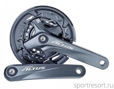 Система Shimano Altus FC-M2000 9ск (Квадрат, 40/30/22T, 170mm, защита)