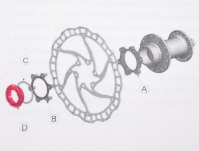 Адаптер Center Lock на 6 болтов Ashima AC03-2 Black