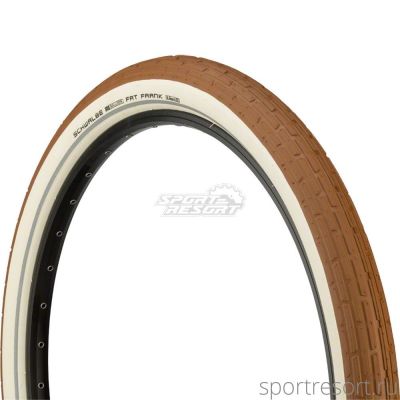 Покрышка Schwalbe FAT FRANK 26x2.35 Reflex K-Guard HS375 коричнево-белая