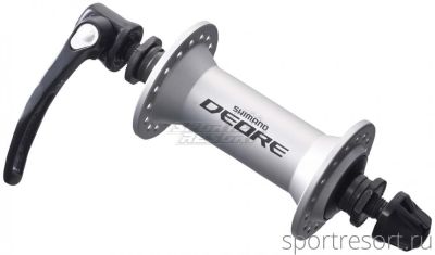 Втулка передняя Shimano Deore HB-M590 (32H, серебро)