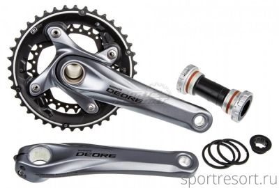 Система Shimano Deore FC-M615 10ск (38/24T, 175mm, серебро)