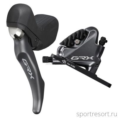 Тормоз дисковый Shimano GRX ST-RX810-LA/BR-RX810 (левый, под диск 160мм)