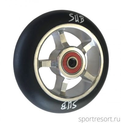 Колесо для трюкового самоката SUB ABEC9 100 мм алюминий серебристое