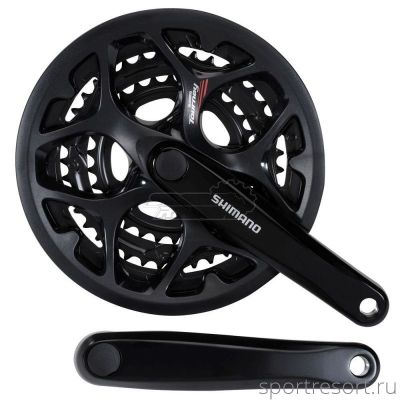 Система Shimano Tourney FC-A073 7/8ск (50/39/30T, 170mm, защита)