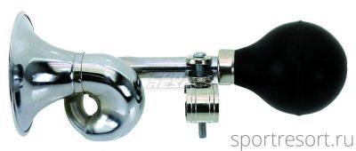 Велосигнал дудка - клаксон Ventura (хромированный, гнутый) 6-633262