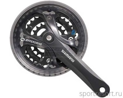 Система Shimano Acera FC-M361 7/8ск (Квадрат, 42/32/22T, 175mm, черная, защита)